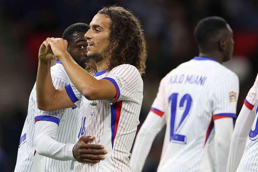 Guendouzi après son but contre Israël.