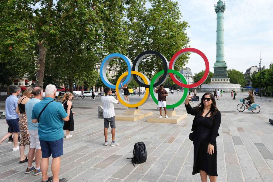 Algunos aficionados, en París 