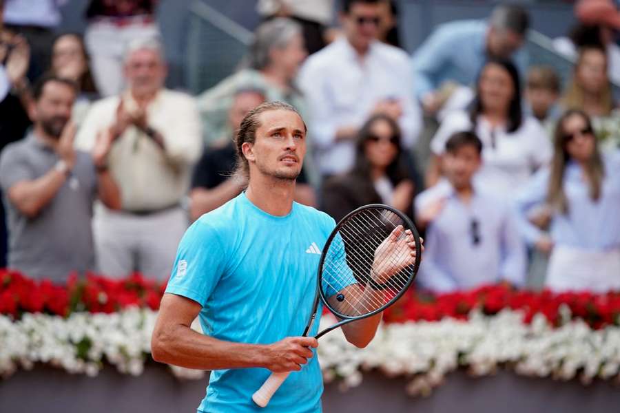 Ein erleichterter Alexander Zverev nach dem Erfolg über Mariano Navone