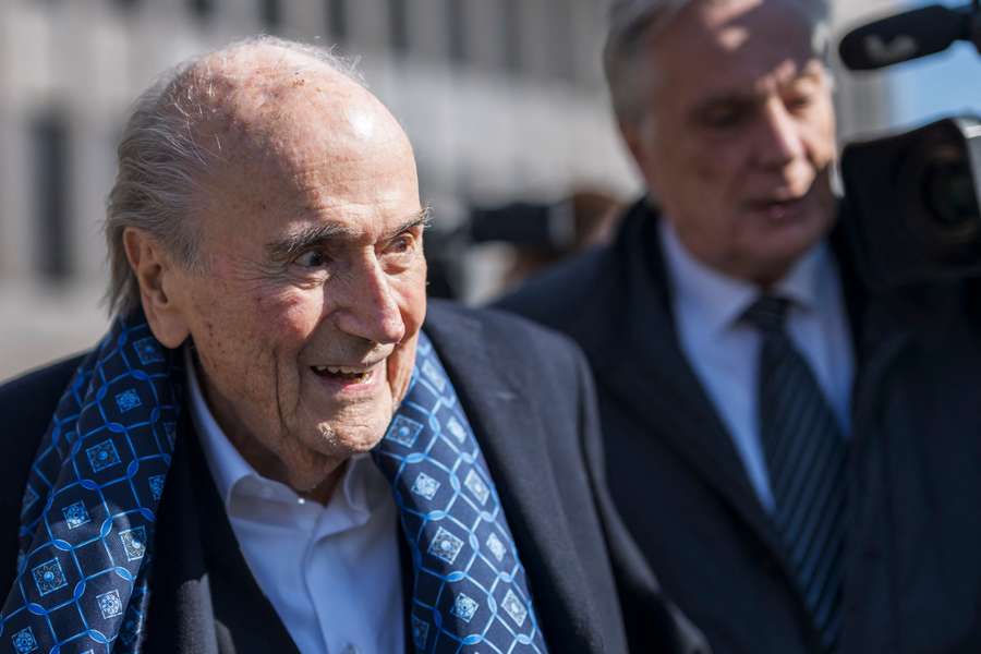 Sepp Blatter am Montag im Schweizer Muttenz.