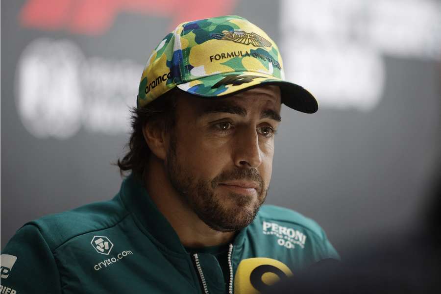 Aston Martin's Fernando Alonso ahead of the Brazilian Grand Prix