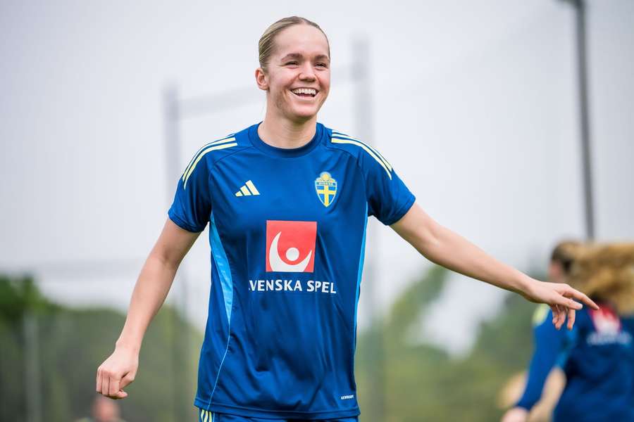 Hanna Lundkvist in training ahead of this international window