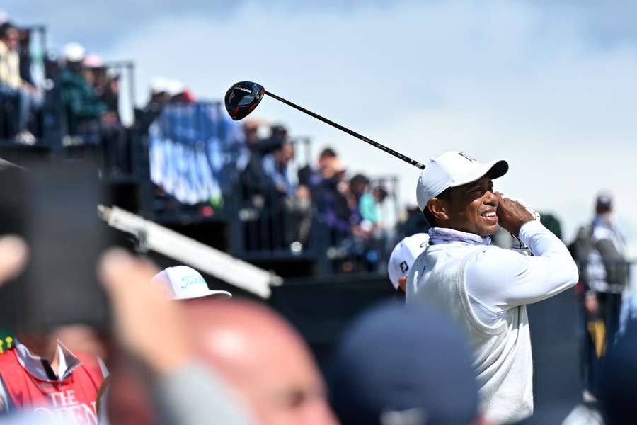 Tiger Woods at the British Open Golf Championship