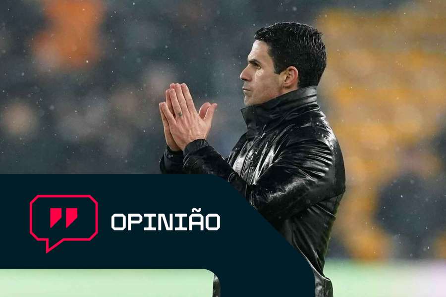 A equipa de Arteta está a ser perseguida pelo Manchester City A equipa de Arteta está a ser perseguida pelo Manchester City