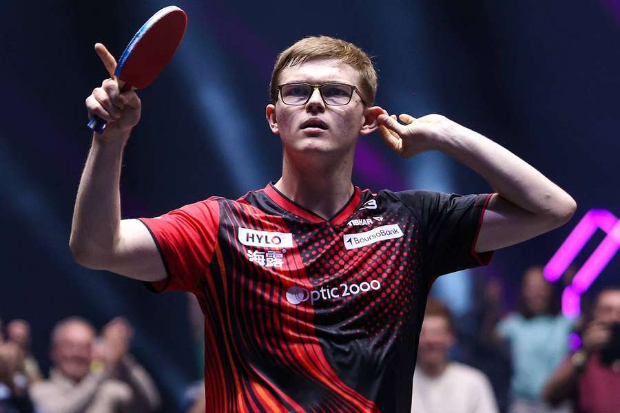 Alexis Lebrun à la Sud de France Arena vendredi soir.