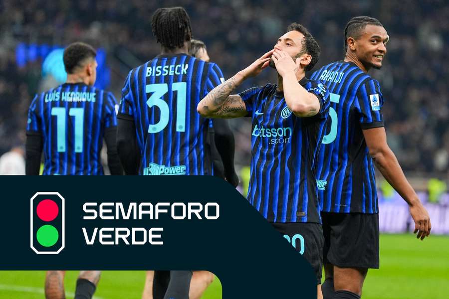 L'esultanza di Çalhanoğlu