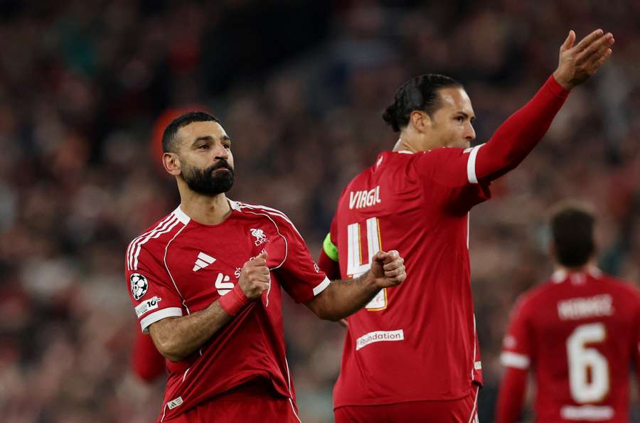 L'esultanza di Salah