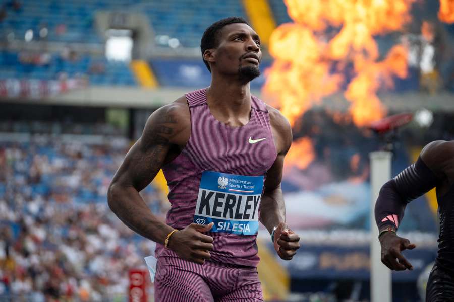 Fred Kerley en août 2024.