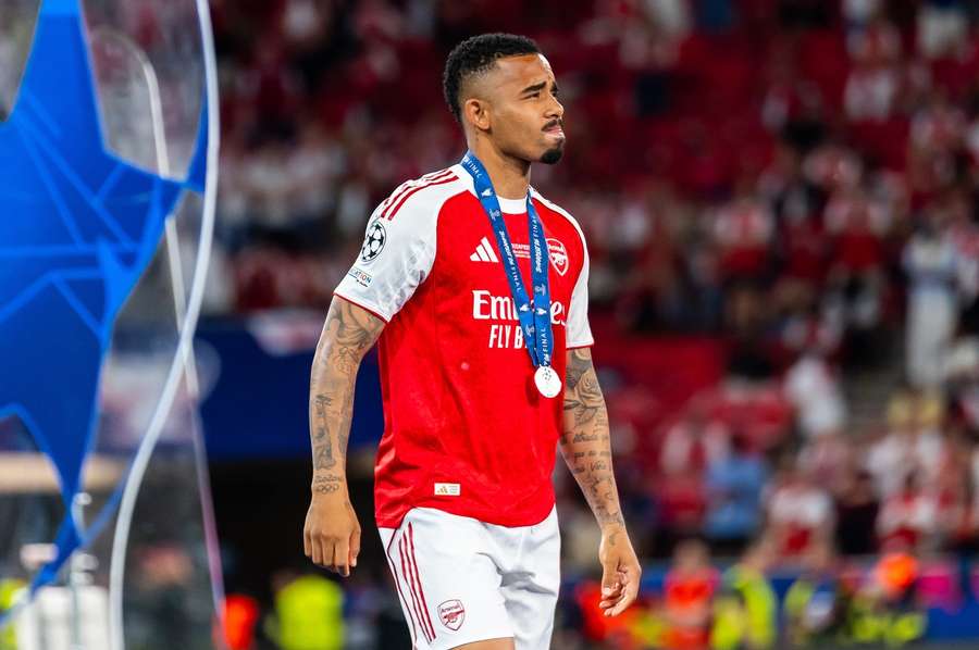 Arsenal striker Gabriel Jesus. Arsenal striker Gabriel Jesus.