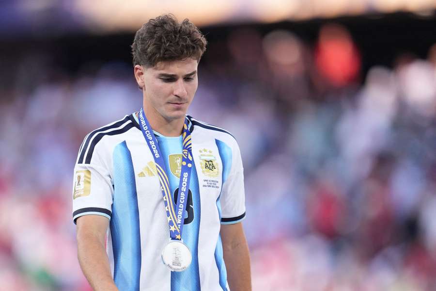 Julian Alvarez finished as a runner-up at the World Cup with Argentina Julian Alvarez finished as a runner-up at the World Cup with Argentina