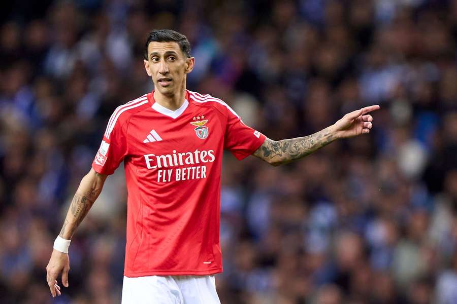 Di María, extremo argentino do Benfica, ex-Juventus