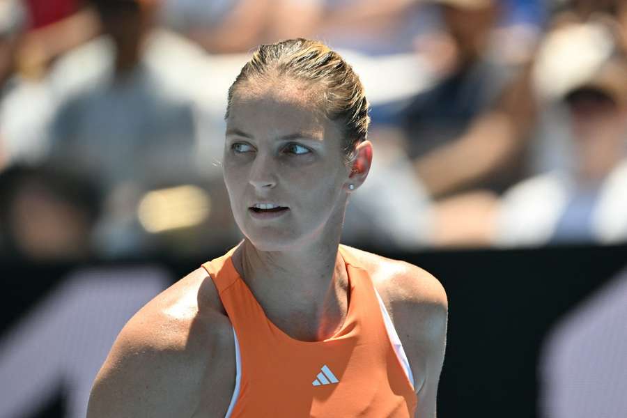 Plíšková oblékla v Melbourne zářivě oranžovou barvu.