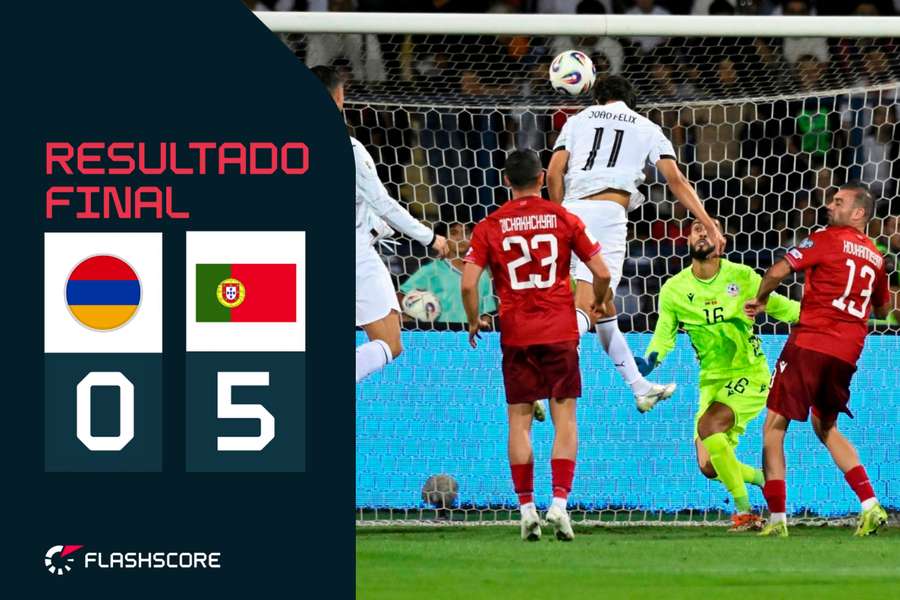 João Félix marcou o primeiro golo de Portugal na Arménia