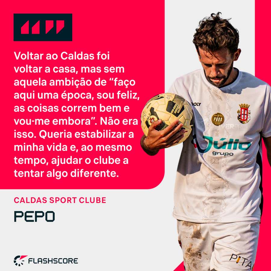 Pepo voltou a ser feliz no Caldas