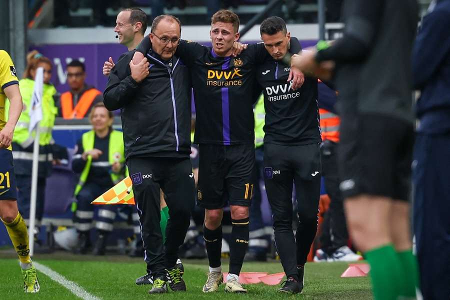 Thorgan Hazard liep zondag de blessure op tijdens de thuiswedstrijd tegen Union