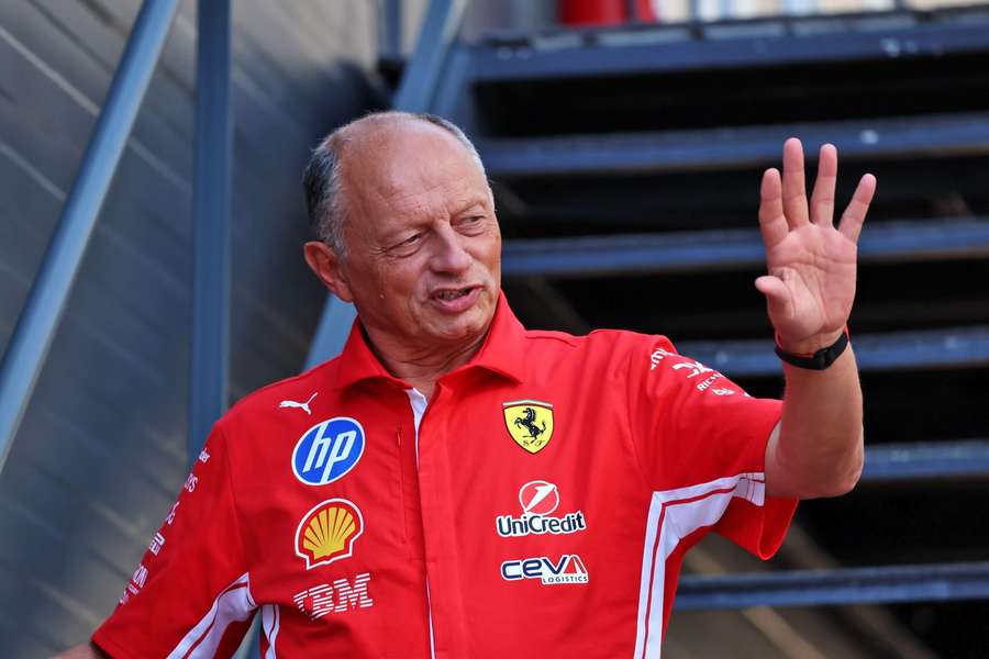 Ferrari boss Fred Vasseur in Baku, Azerbaijan