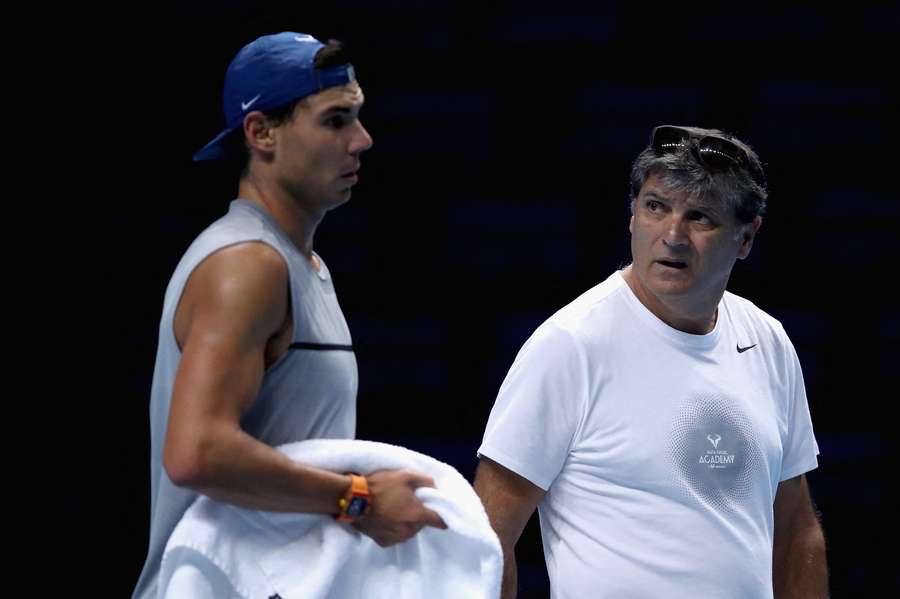 Rafael Nadal și unchiul său, Toni Nadal