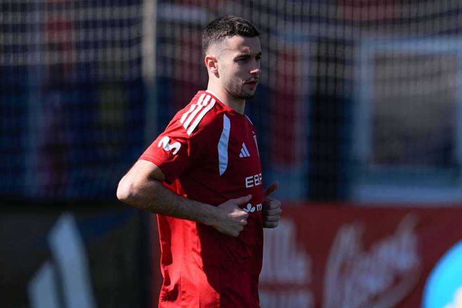 Joan García, en su primer entrenamiento con España en Las Rozas