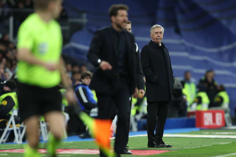 Carlo Ancelotti estava sorridente depois de um dérbi suado e resolvido no prolongamento