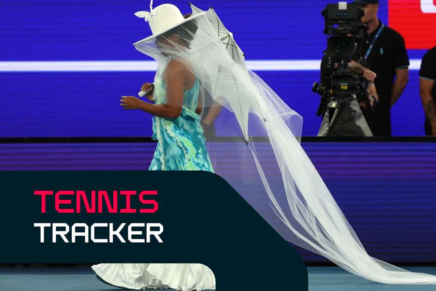 Naomi Osaka entered the court in style