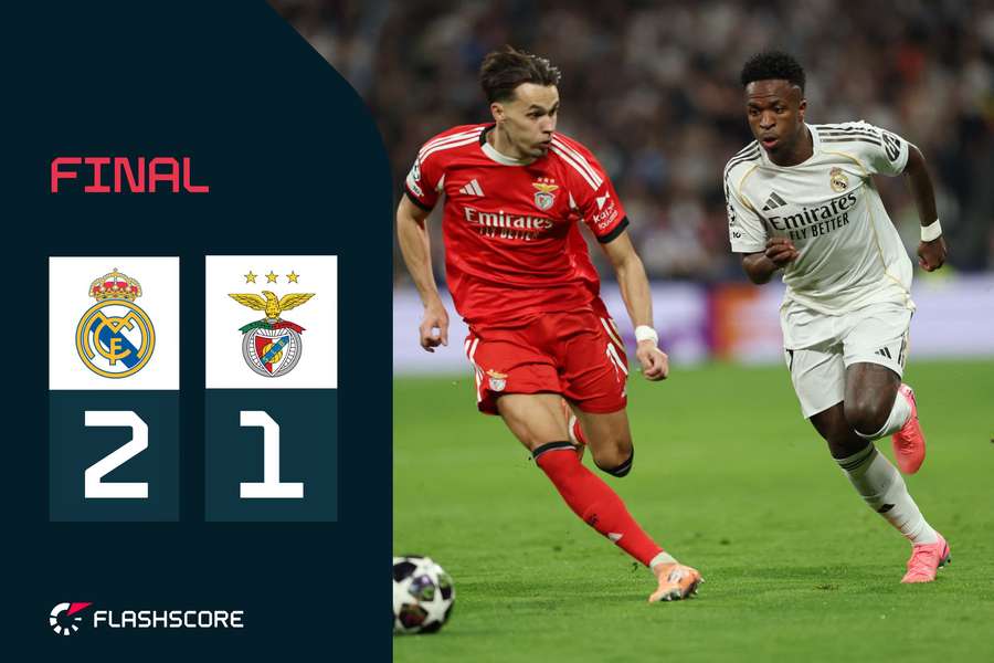 El Real Madrid-Benfica lo vivimos en directo en Flashscore