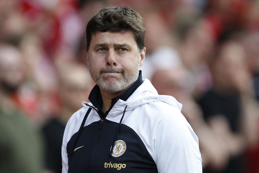 Chelsea manager Mauricio Pochettino before the match against Nottingham Forest