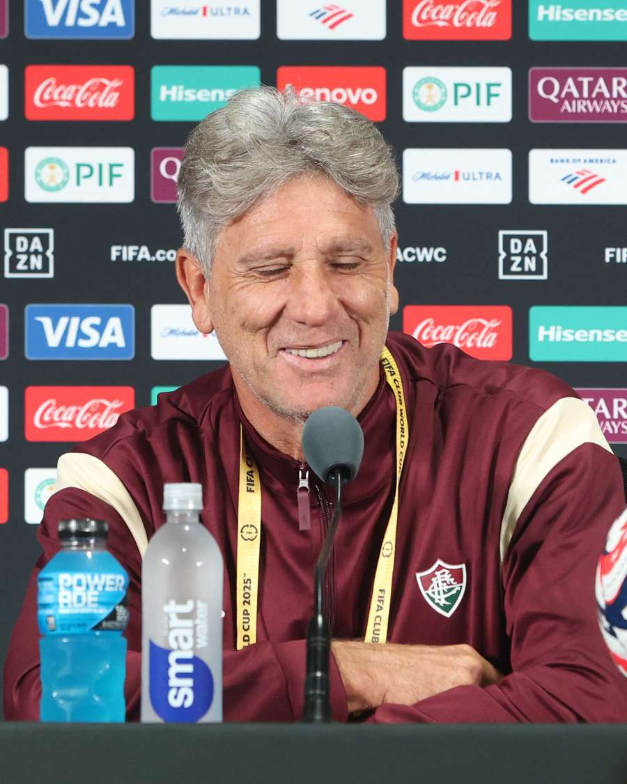 Renato Gaúcho em entrevista coletiva para Fluminense x Dortmund