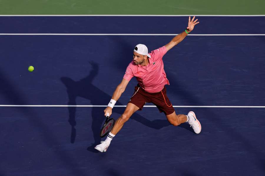 Grigor Dimitrov in Vienna action