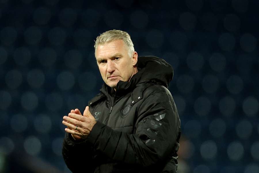 Bristol City's manager Nigel Pearson celebrates after the match