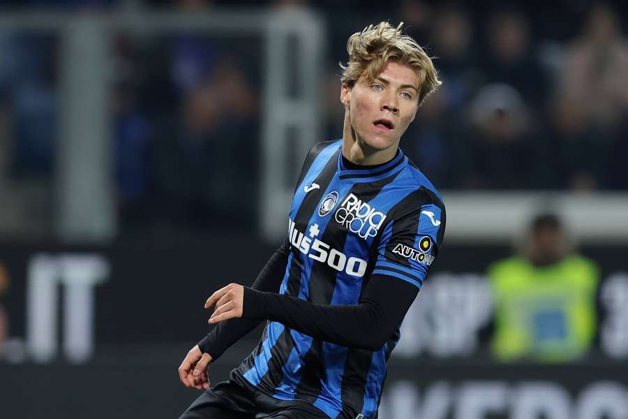 Rasmus Hojlund em ação pela Atalanta