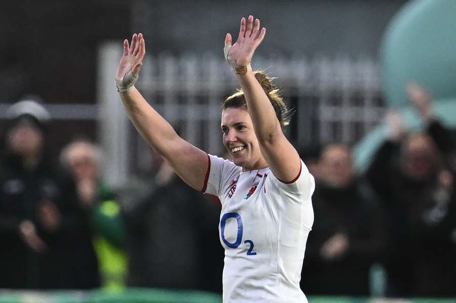 Hunter became the most-capped player in women's international rugby union