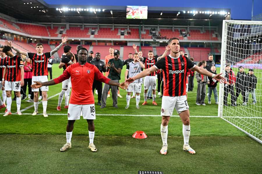 Spartak mal po zápase dôvod na radosť.