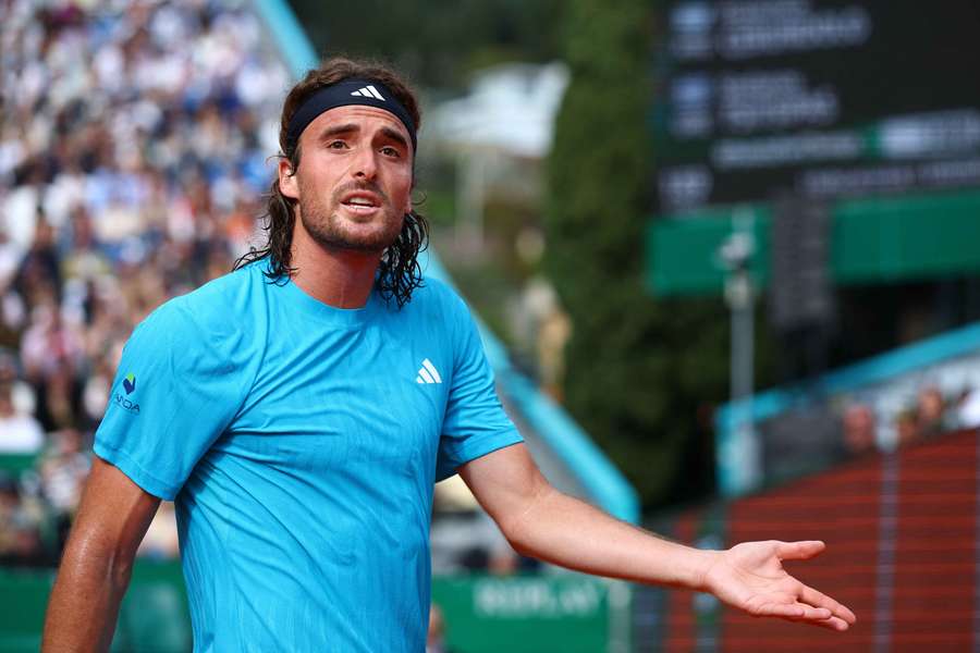 Stefanos Tsitsipas après sa défaite.