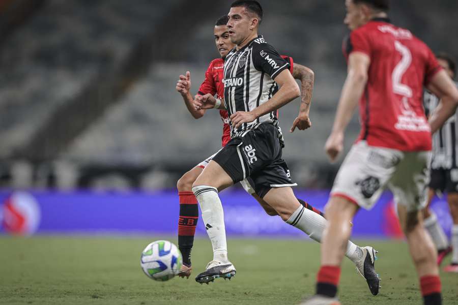 Battaglia anotou seu primeiro gol com a camisa do Galo