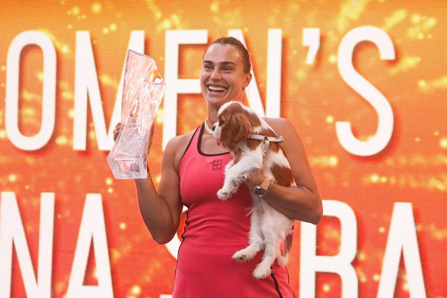 La finalul lunii martie, Aryna Sabalenka a cucerit trofeul la Miami
