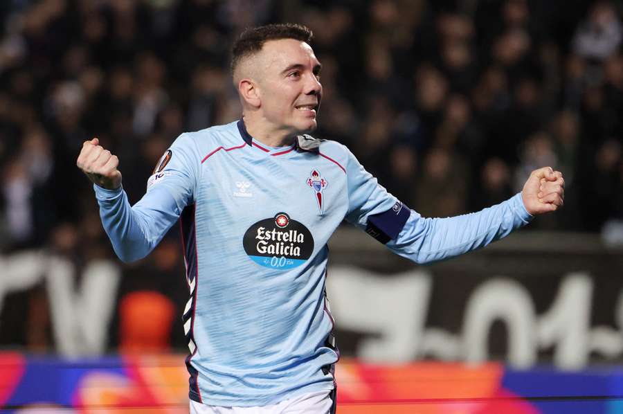 Iago Aspas em destaque no Celta