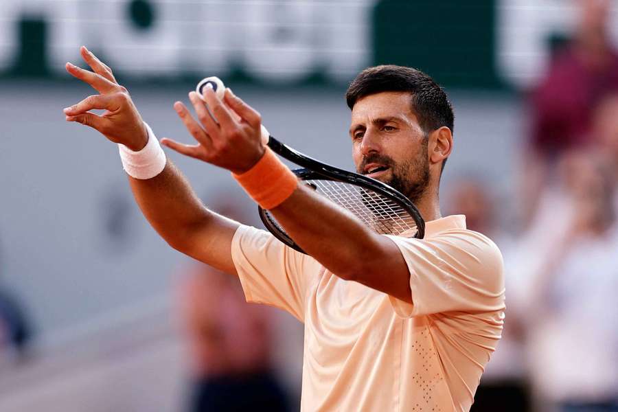 Djokovic tocou violino de ténis após a vitória