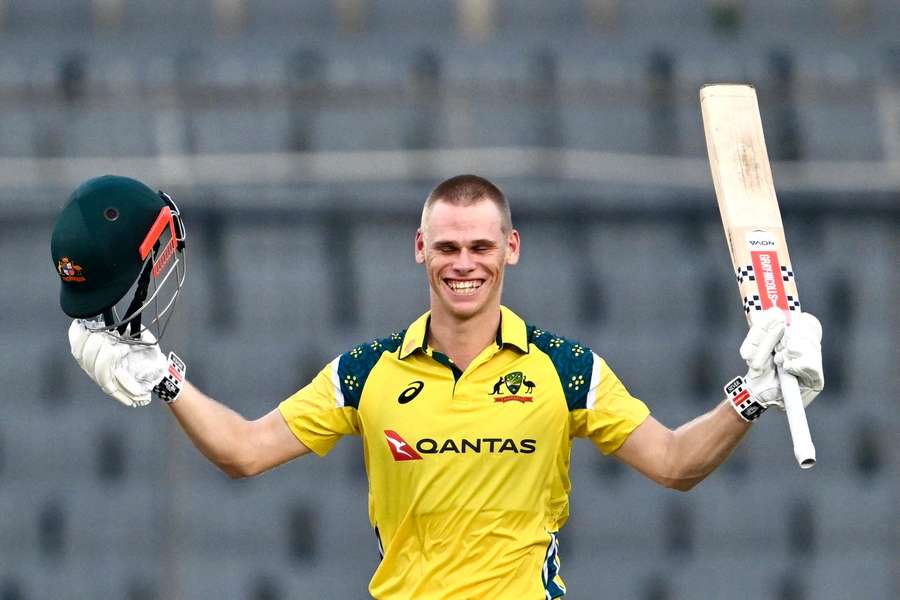 Cooper Connolly celebrates his century Cooper Connolly celebrates his century