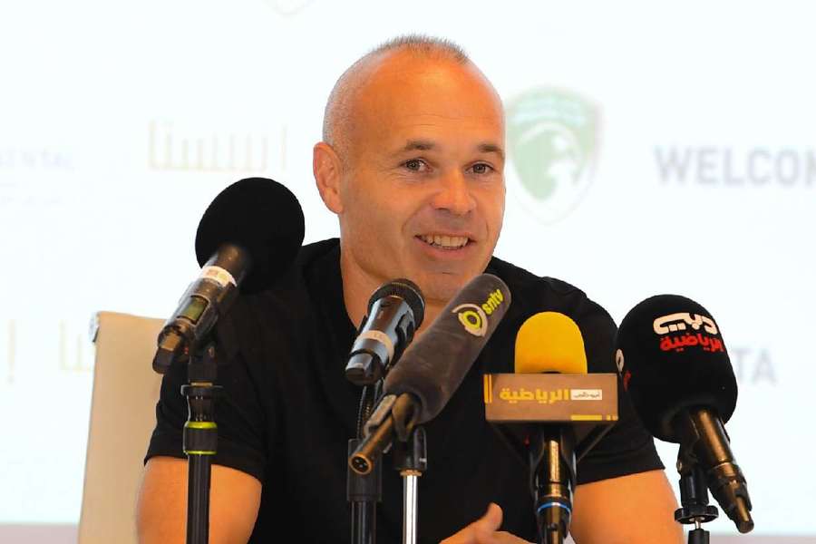 Andrés Iniesta, op de persconferentie na zijn presentatie.