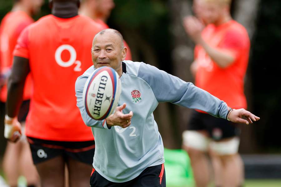 Eddie Jones, above, will be without Courtney Lawes for England's clash with Argentina 