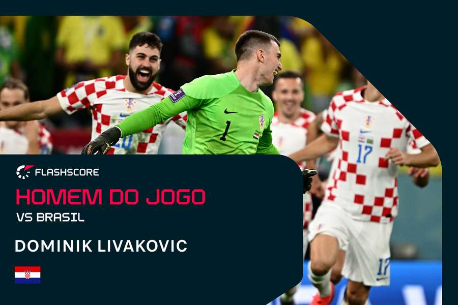Livakovic foi praticamente intransponível diante do Brasil