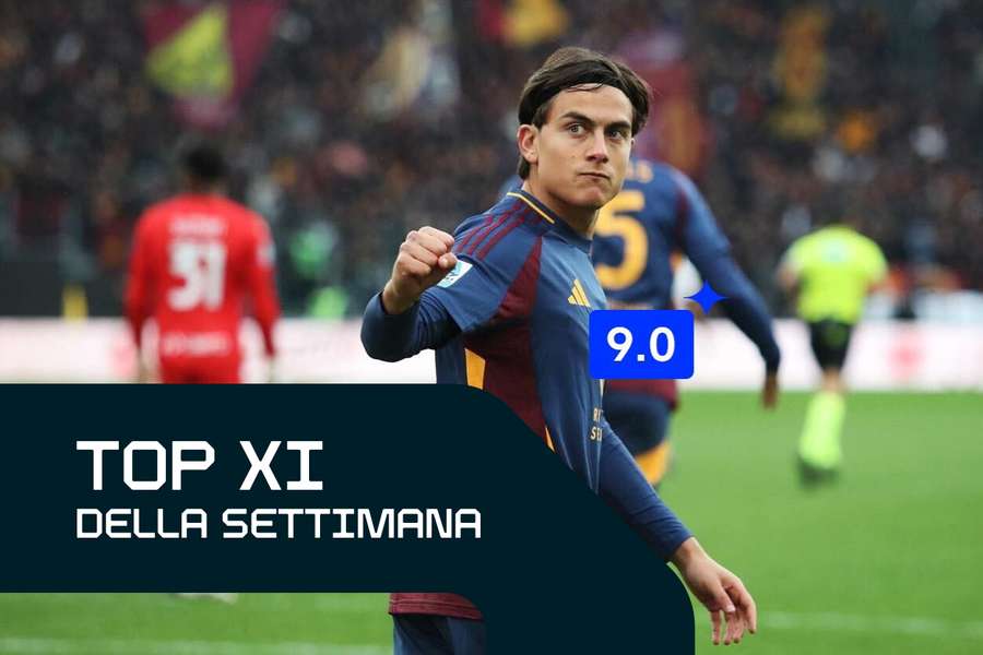 La Top XI della diciassettesima giornata di Serie A: Dybala meglio di tutti