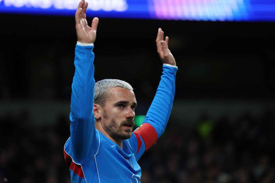 Antoine Griezmann lors du match retour des 1/8 de Ligue des champions contre Tottenham.