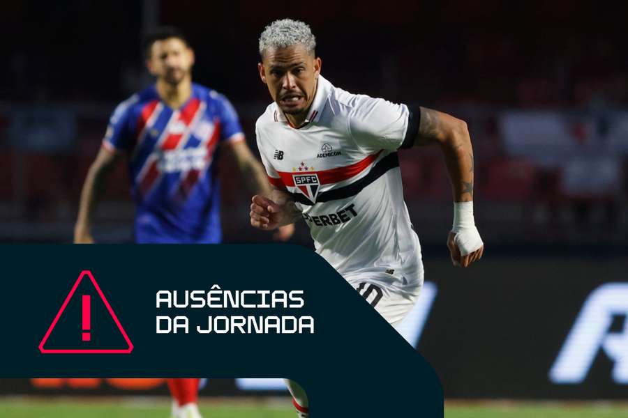 Luciano desfalca o São Paulo por suspensão Luciano desfalca o São Paulo por suspensão