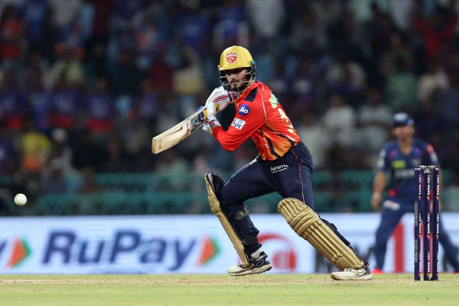 Punjab Kings' Nehal Wadhera in action