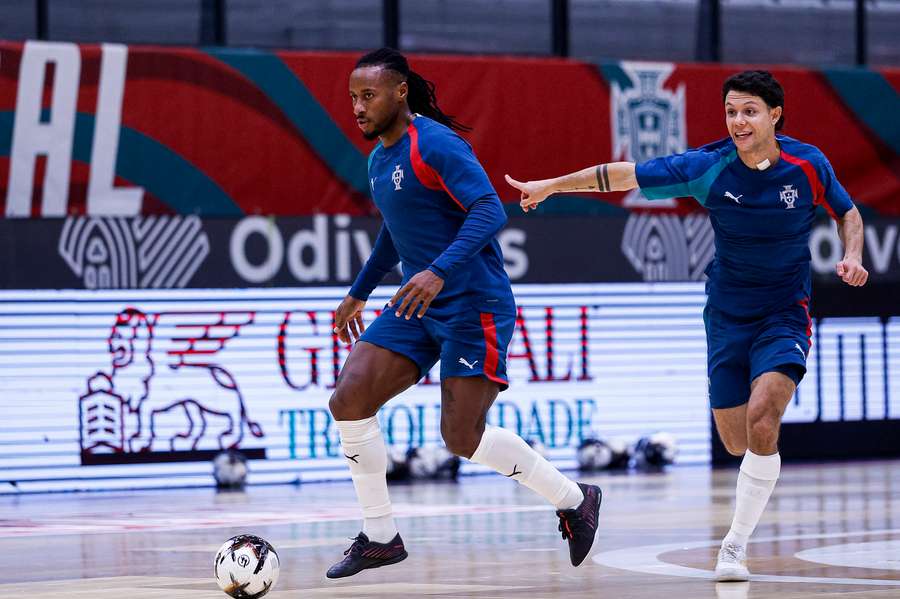 Pany Varela no treino de Portugal Pany Varela no treino de Portugal