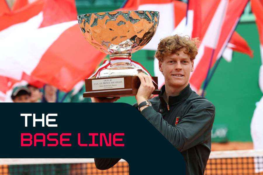 Sinner celebrates his Monte Carlo title