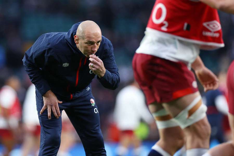 Coach Steve Borthwick before the game against Wales