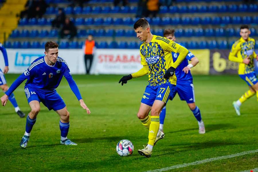 Zlín na domácí půdě porazil Prostějov 3:0.