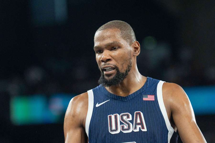 Kevin Durant im Trikot des US-Basketballteams bei den Olympischen Spielen in Paris.